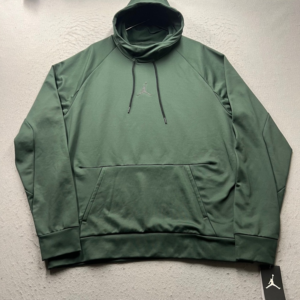 Jordan Jumpman Men Green Funnel Neck Hoodie Sweatshirt 808692-327 XXL NWT